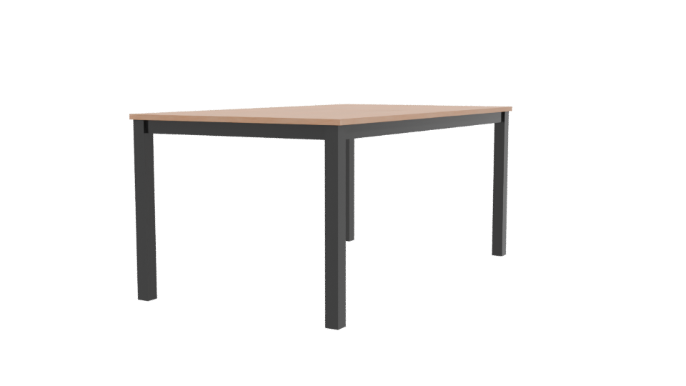 Minimalist Wooden Table 3D Model - Professional 3D Model Render 9