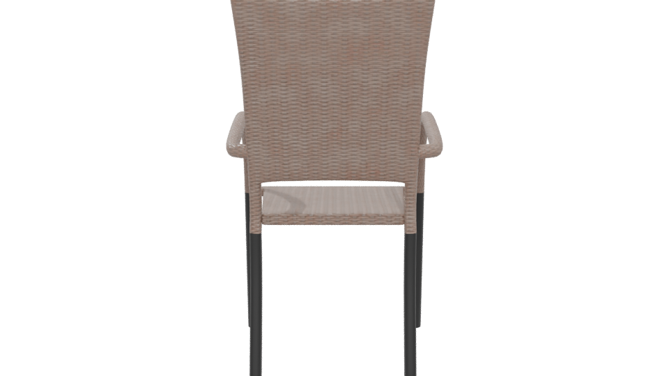 Contemporary Outdoor Dining Chair 3D Model - Professional 3D Model Render 5