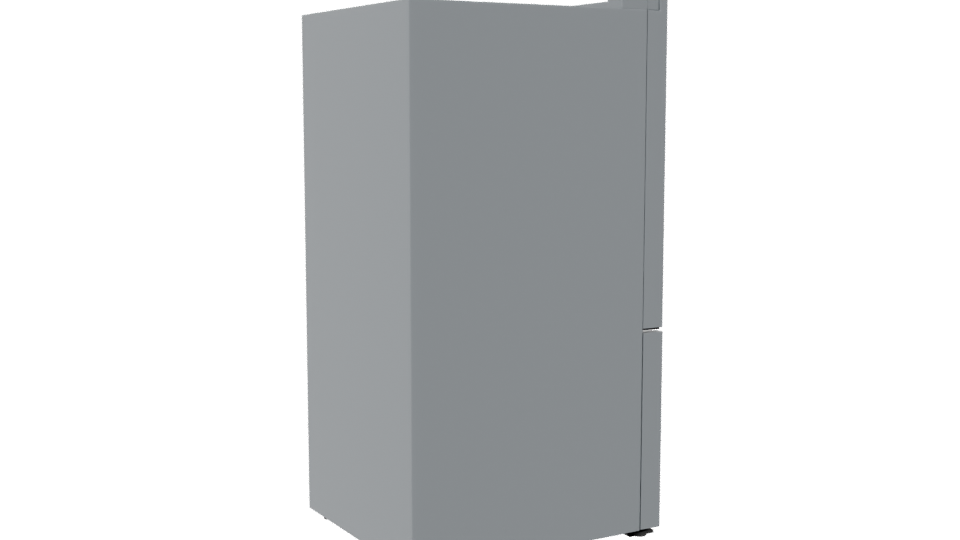 Sleek Stainless Steel French Door Refrigerator 3D Model - Professional 3D Model Render 7