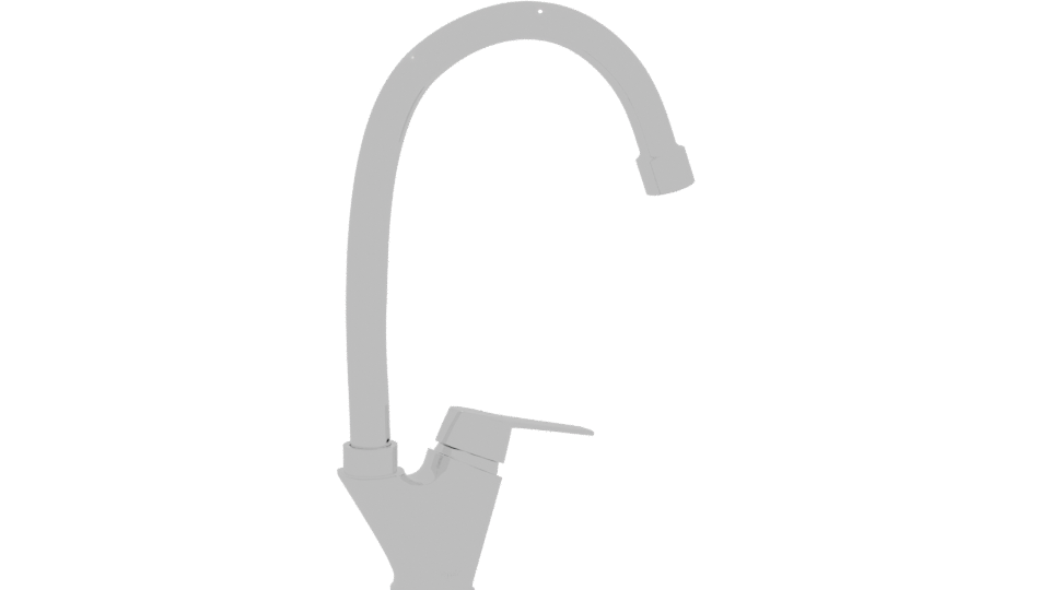 Sleek Modern Kitchen Faucet 3D - Professional 3D Model Render 10