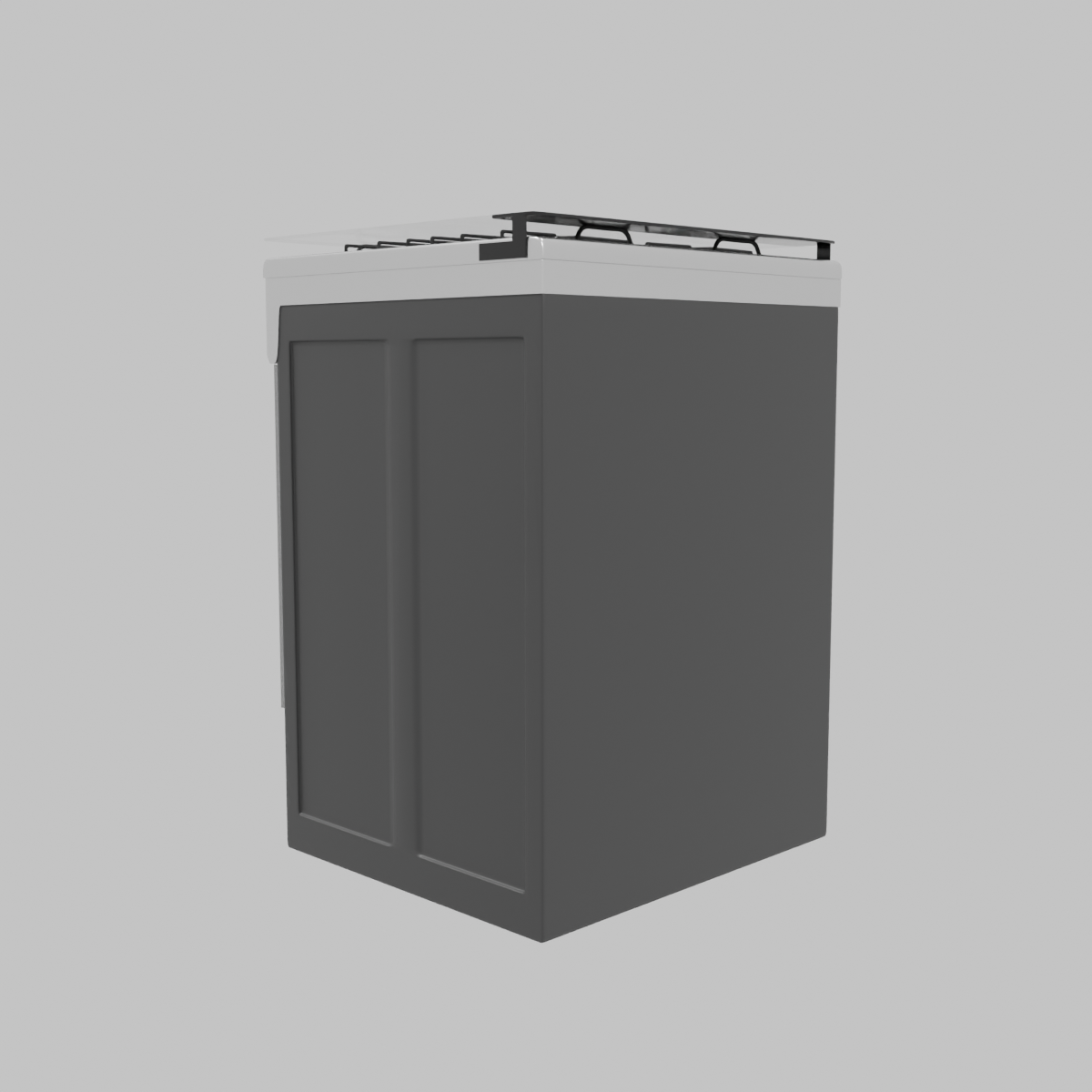 Cocina a gas 4 platos 66 litros negro