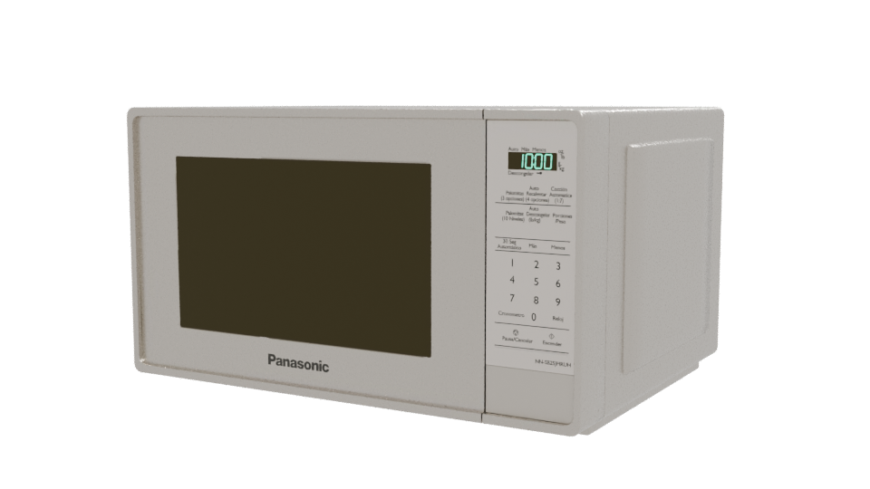 Sleek Modern Microwave Oven 3D - Professional 3D Model Render 12