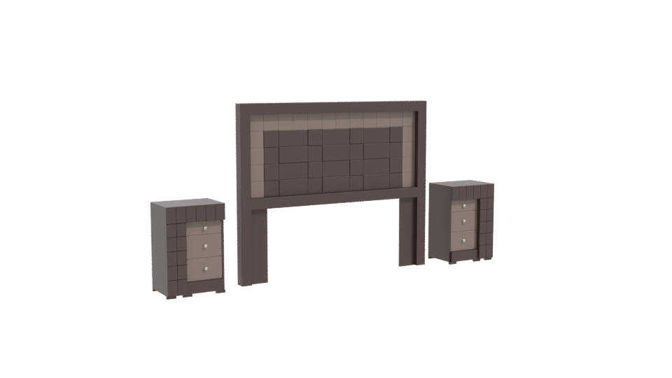 Stylish Bedroom Furniture Set 3D - Professional 3D Model Render 10