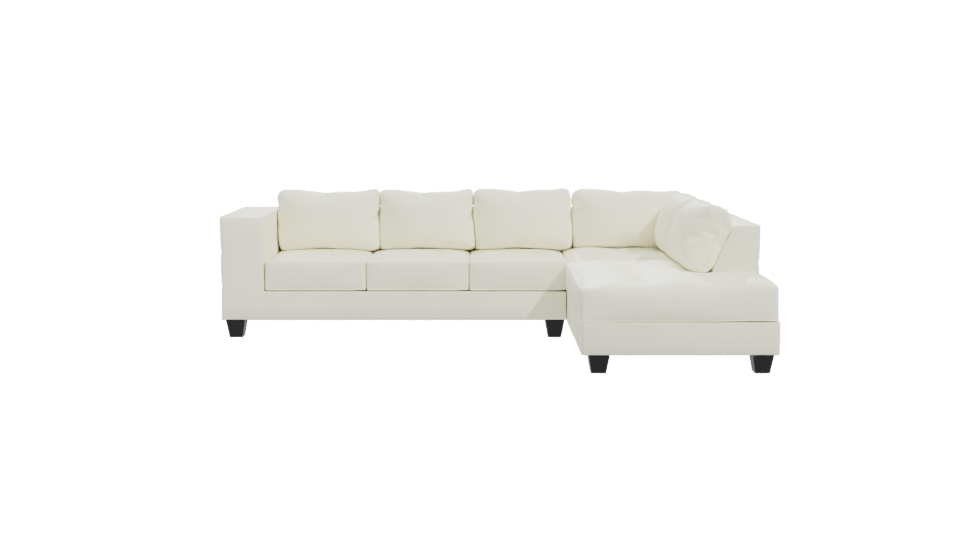 Elegant Minimalist Sectional Sofa 3D Model - Professional 3D Model Render 11