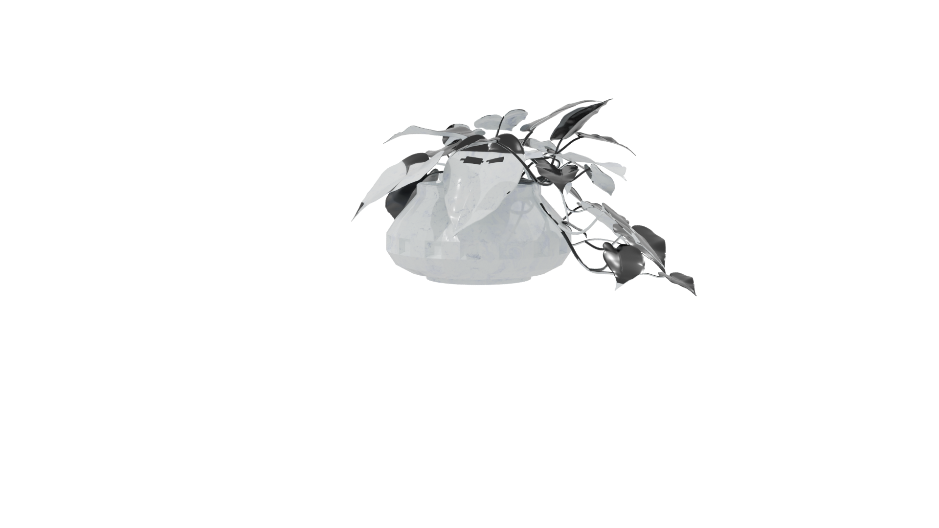 Realistic Potted Plant Model - Professional 3D Model Render 8