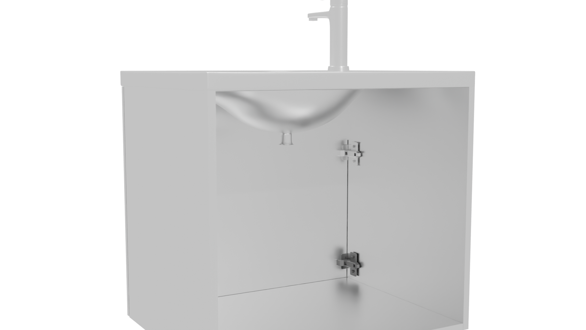 Contemporary Bathroom Vanity with Sink 3D Model - Professional 3D Model Render 16