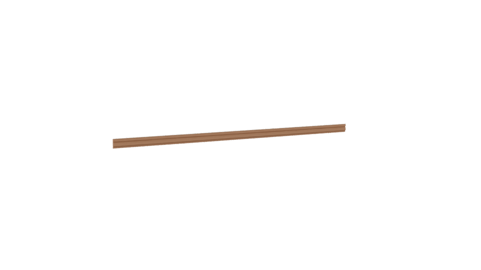 Stylized Long Metal Rod Model - Professional 3D Model Render 7