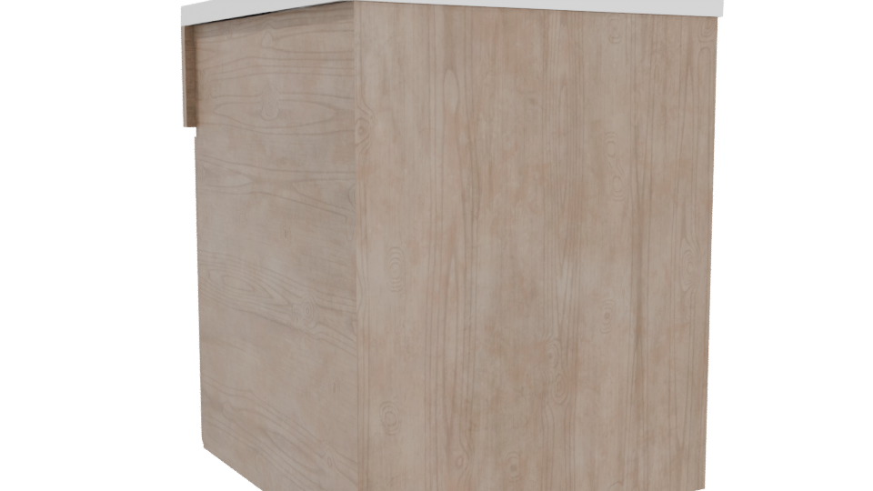 Minimalist Wooden Storage Box 3D - Professional 3D Model Render 4