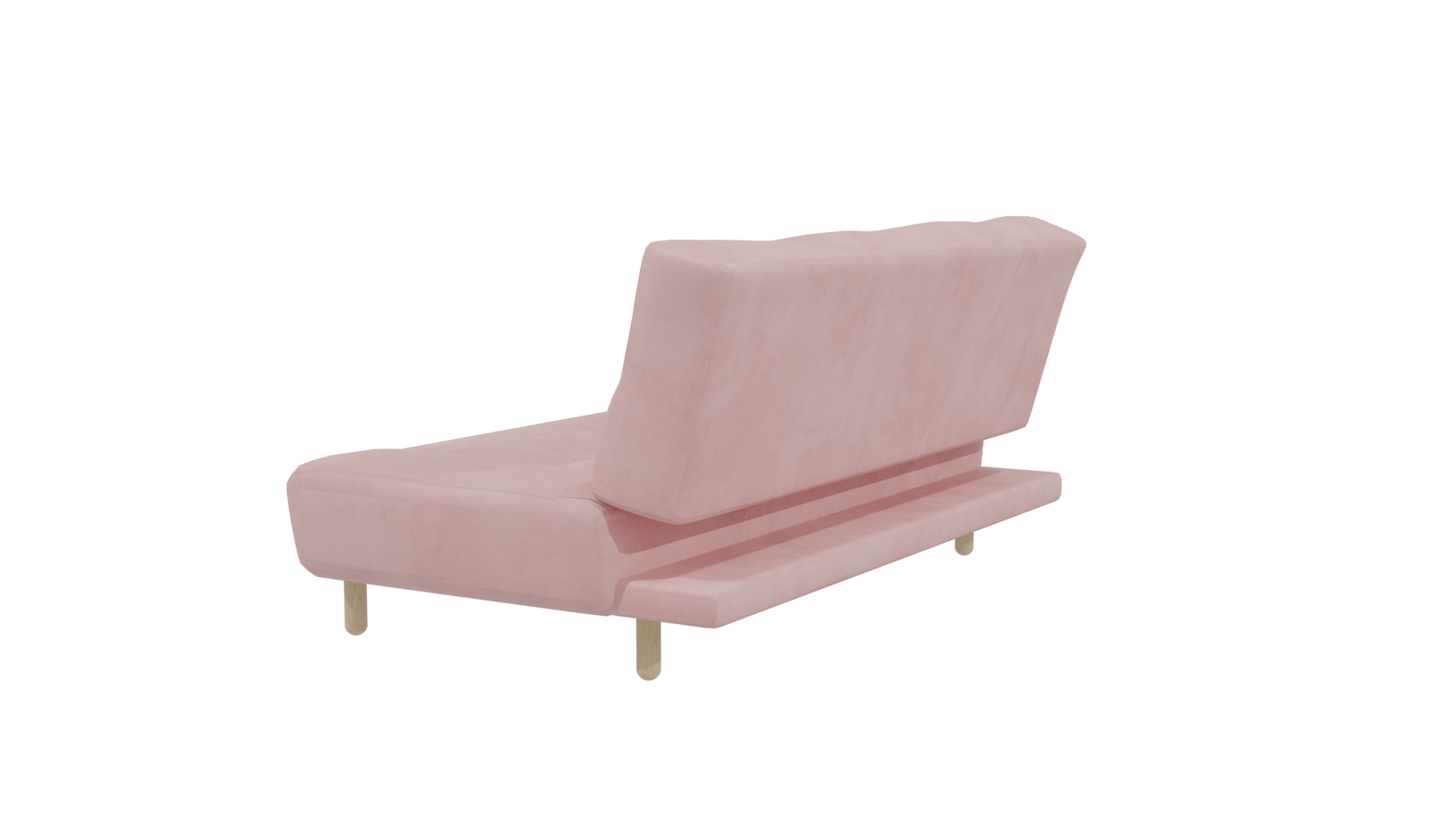 Stylish Pink Sofa Model - Professional 3D Model Render 3