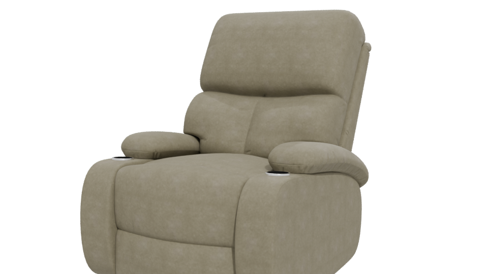 Stylish Reclining Sofa 3D Model - Professional 3D Model Render 12