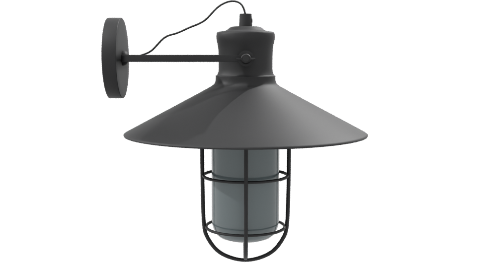 Industrial Hanging Lantern 3D Model - Professional 3D Model Render 8