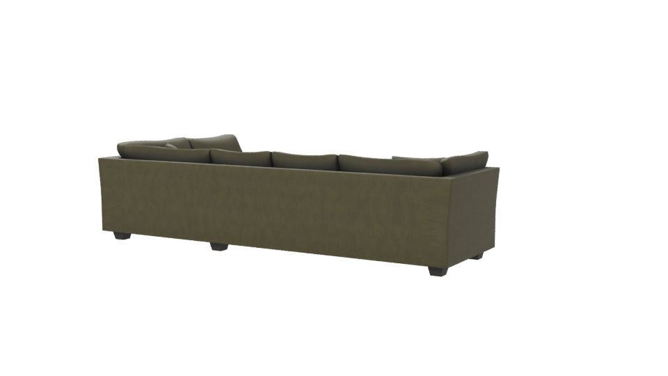 Contemporary L-Shaped Sofa 3D - Professional 3D Model Render 6