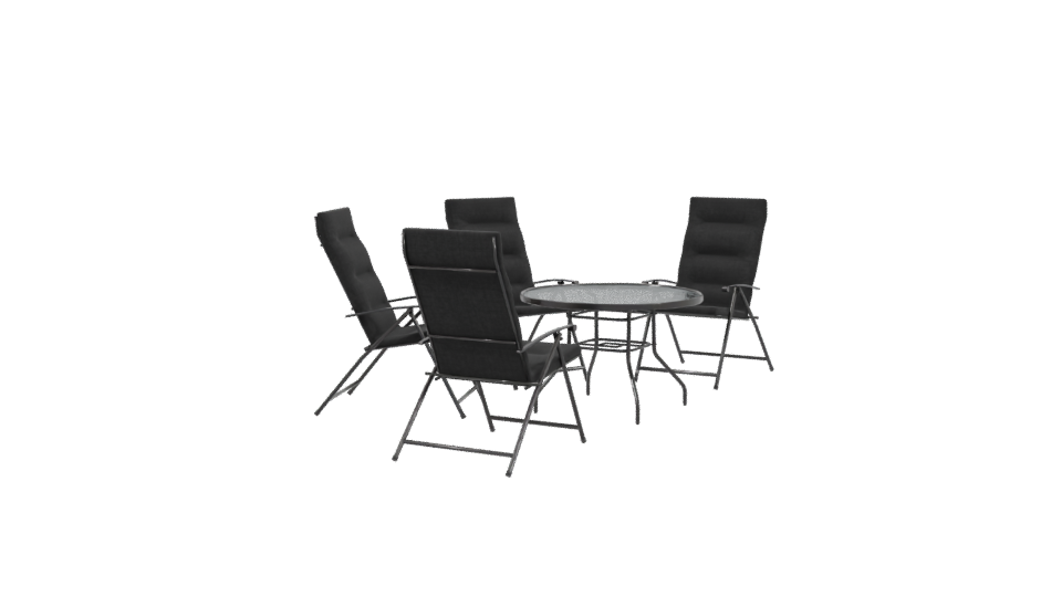 Stylish Outdoor Dining Set 3D - Professional 3D Model Render 3