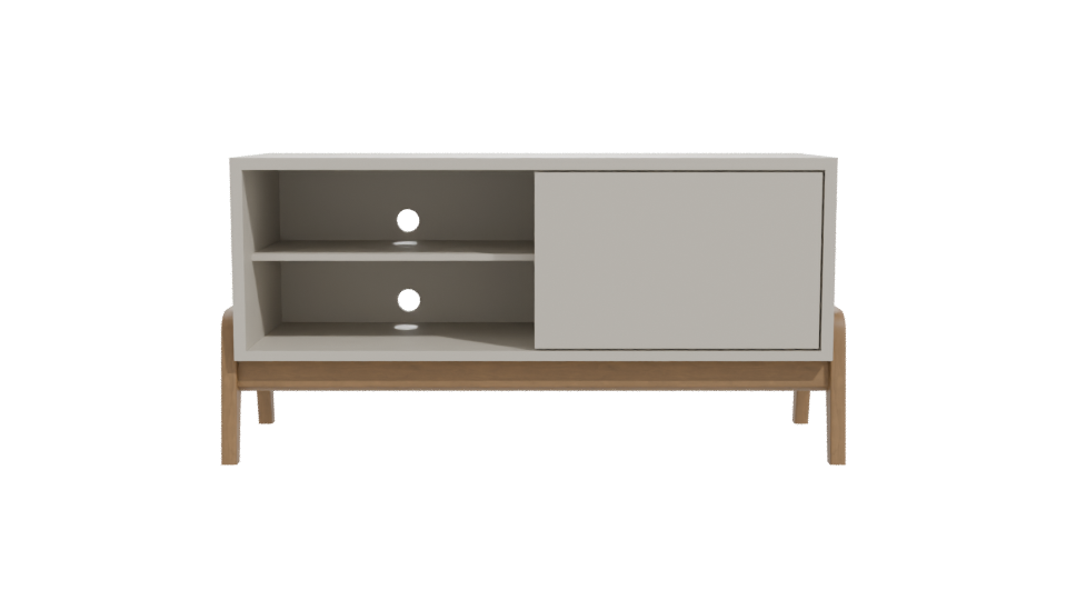 Modern Minimalist TV Stand 3D - Professional 3D Model Render 11