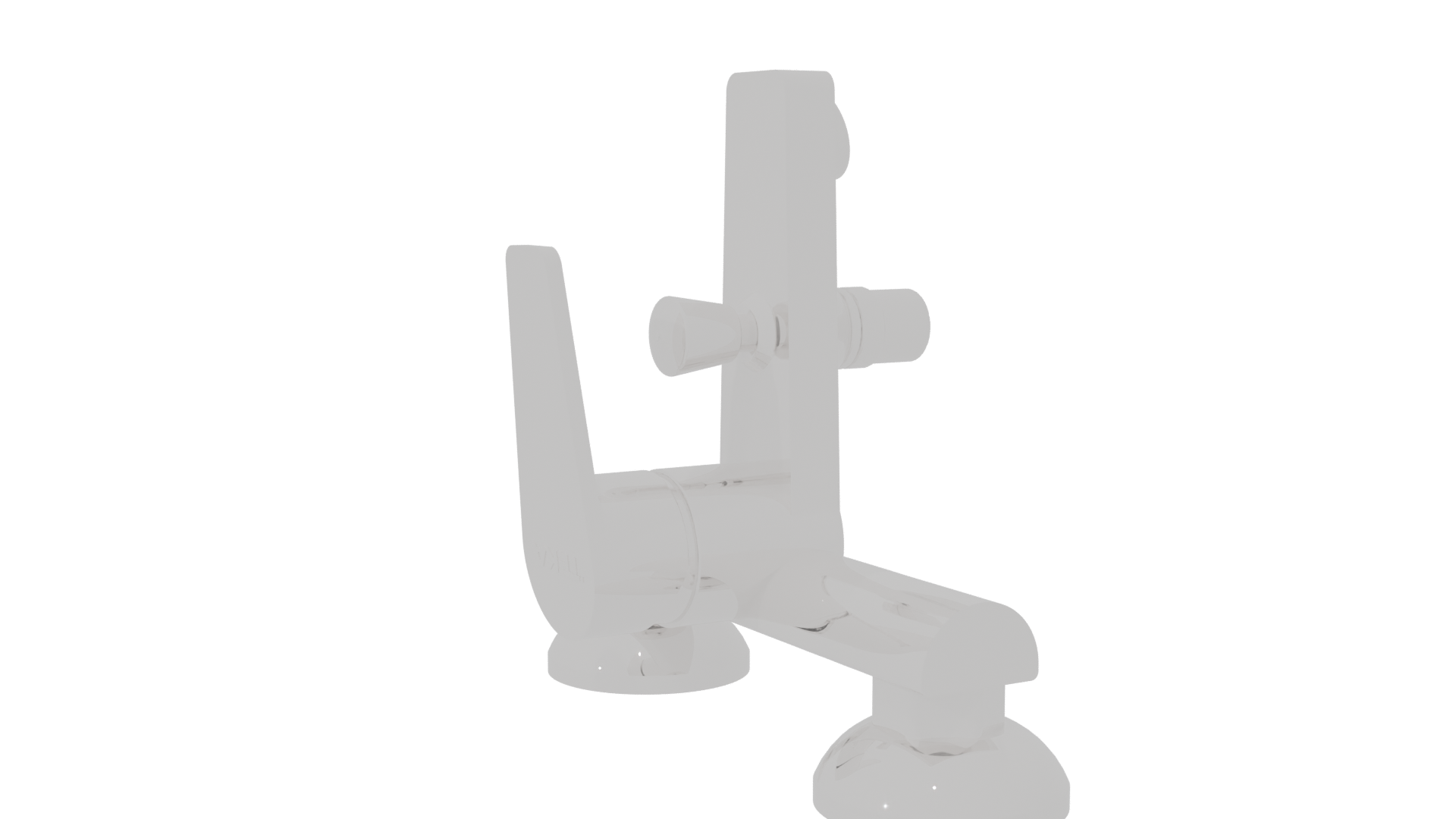 Sleek Modern Kitchen Faucet 3D Model - Professional 3D Model Render 7