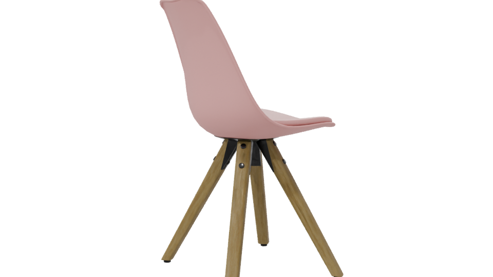 Stylish Modern Pink Chair 3D - Professional 3D Model Render 7