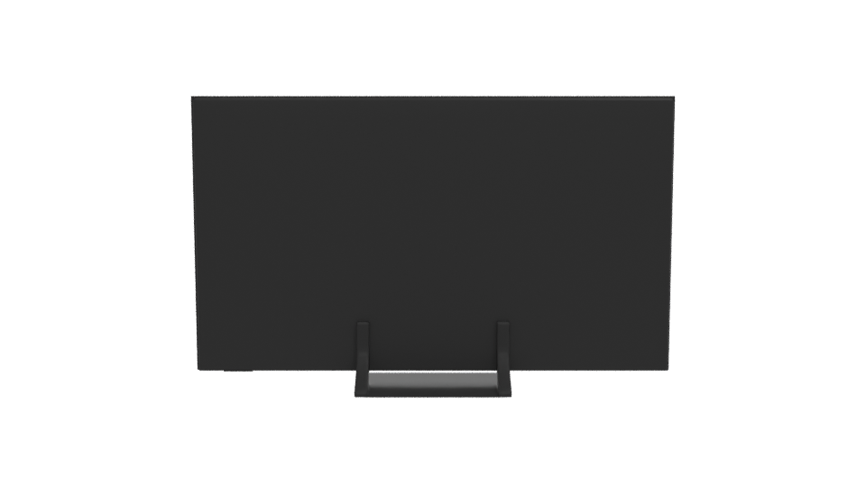 Sleek 4K LED TV Model - Professional 3D Model Render 5