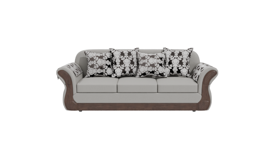 Elegant Fabric Sofa 3D Model - Professional 3D Model Render 11