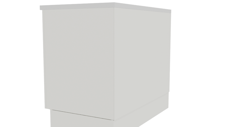 Minimalist Cabinet Storage Unit 3D - Professional 3D Model Render 3