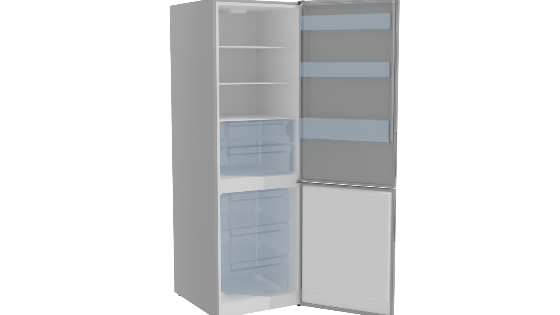 Modern Refrigerator 3D Model - Professional 3D Model Render 10