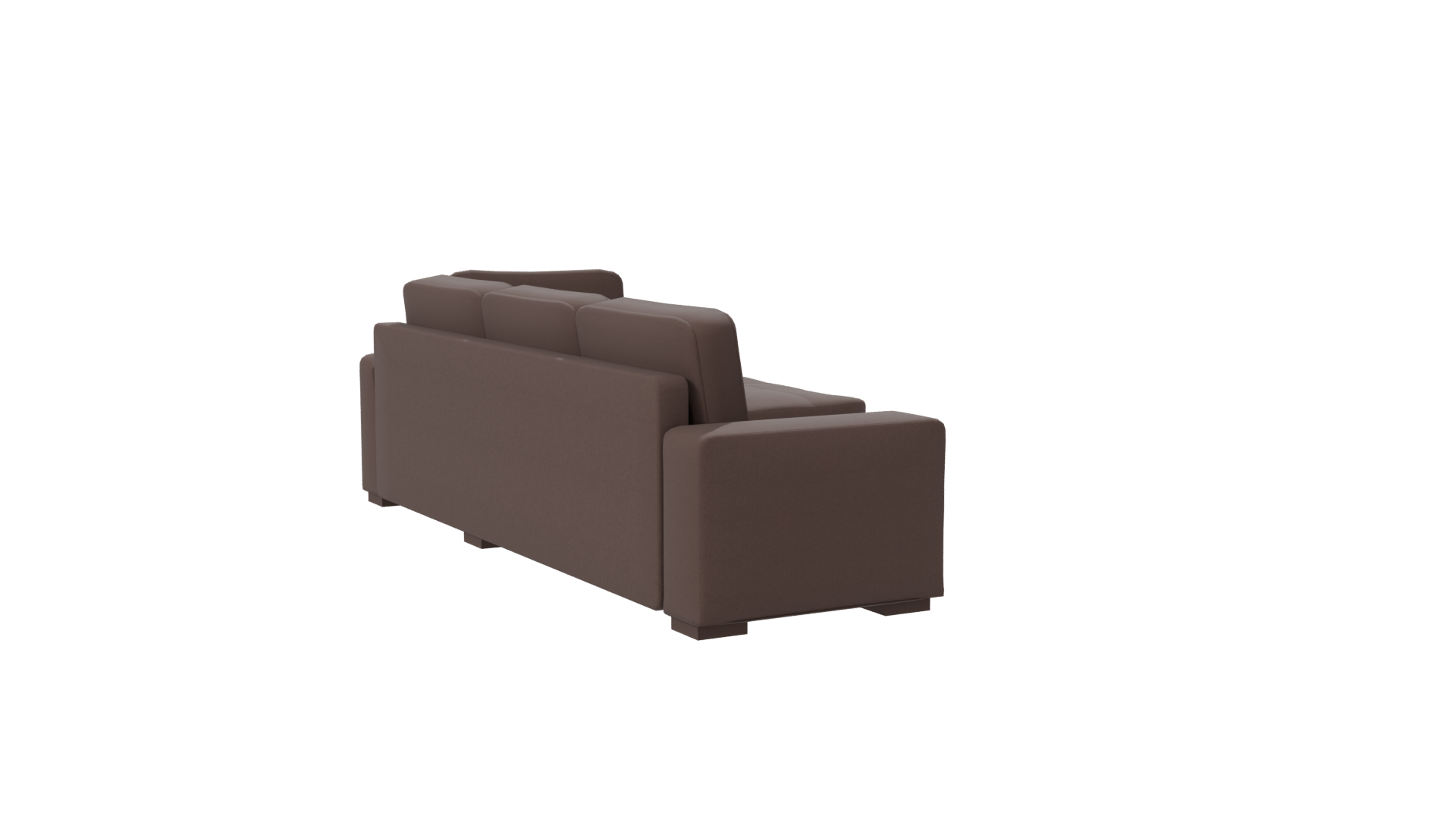 Modern L-Shaped Fabric Sofa 3D Model - Professional 3D Model Render 7