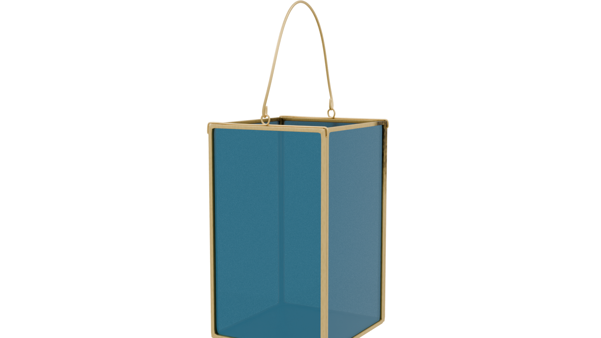 Elegant Glass Lantern 3D Model - Professional 3D Model Render 3