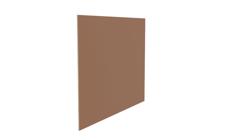 Stylish Corkboard Wall Display 3D Model - Professional 3D Model Render 3