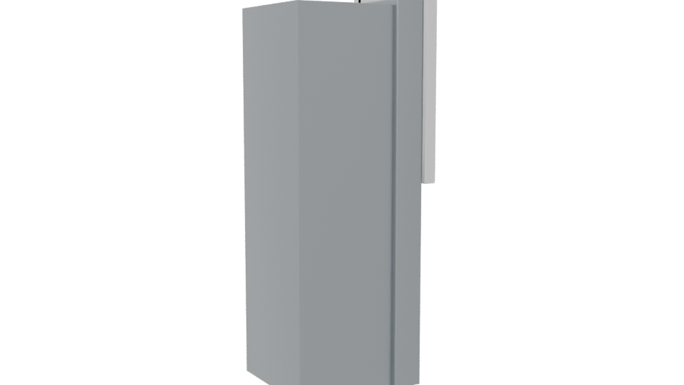 Sleek Modern Refrigerator Model - Professional 3D Model Render 7