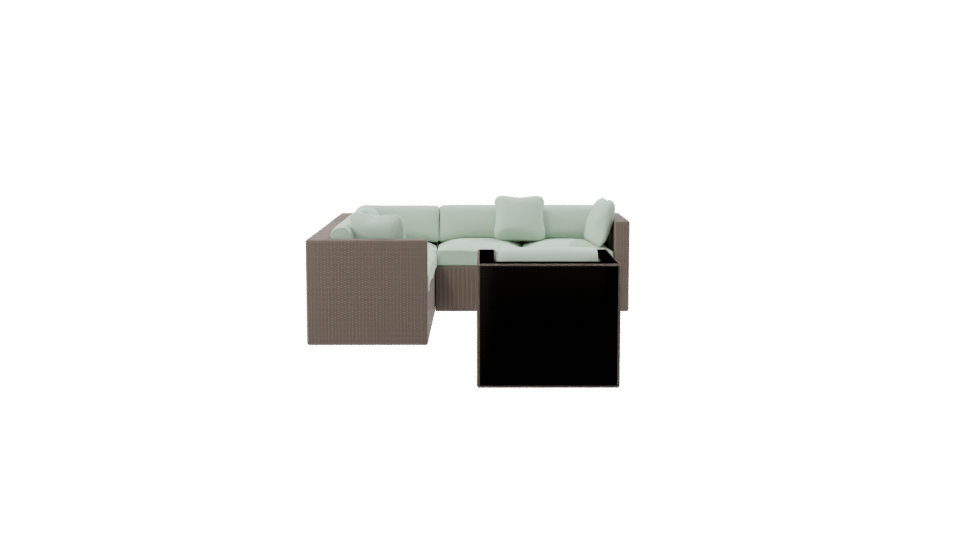 Saigon Terrace Sectional Sofa Set 3D - Professional 3D Model Render 8