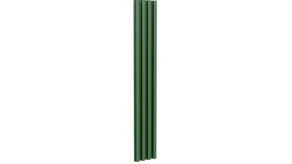 Stylized Vertical Green Column 3D Model - Professional 3D Model Render 4