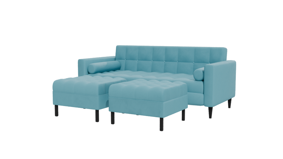 Stylish Modern Sectional Sofa 3D - Professional 3D Model Render 12