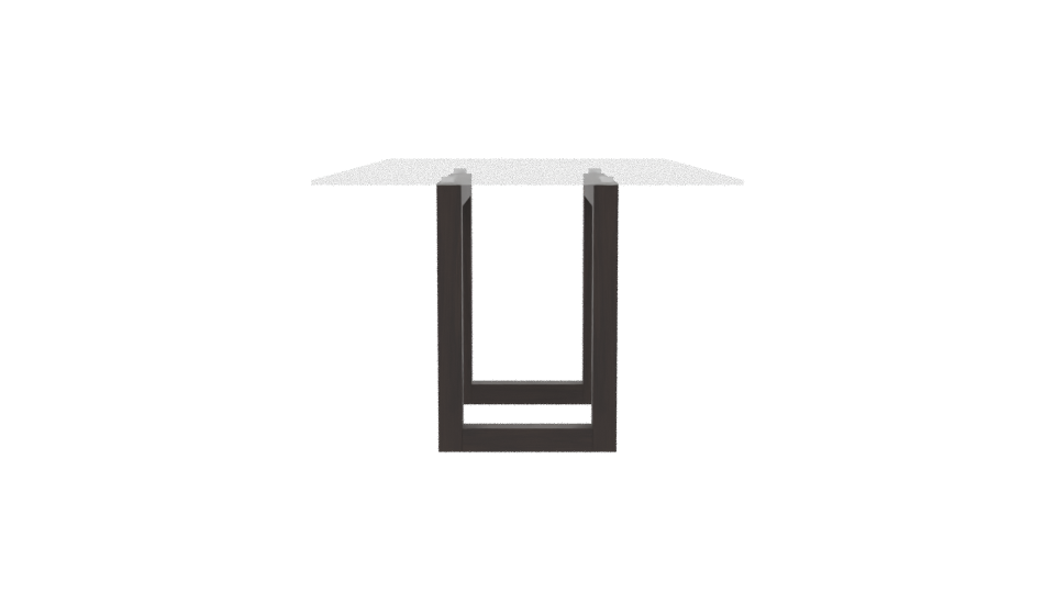 Glass Top Modern Dining Table - Professional 3D Model Render 8