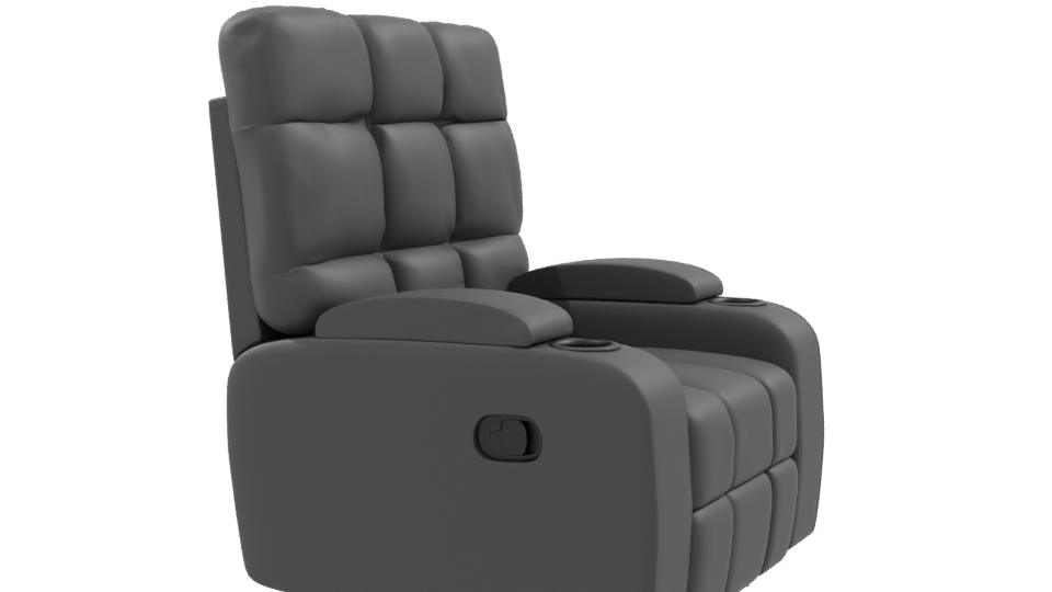 Luxurious Recliner Sofa 3D Model - Professional 3D Model Render 9