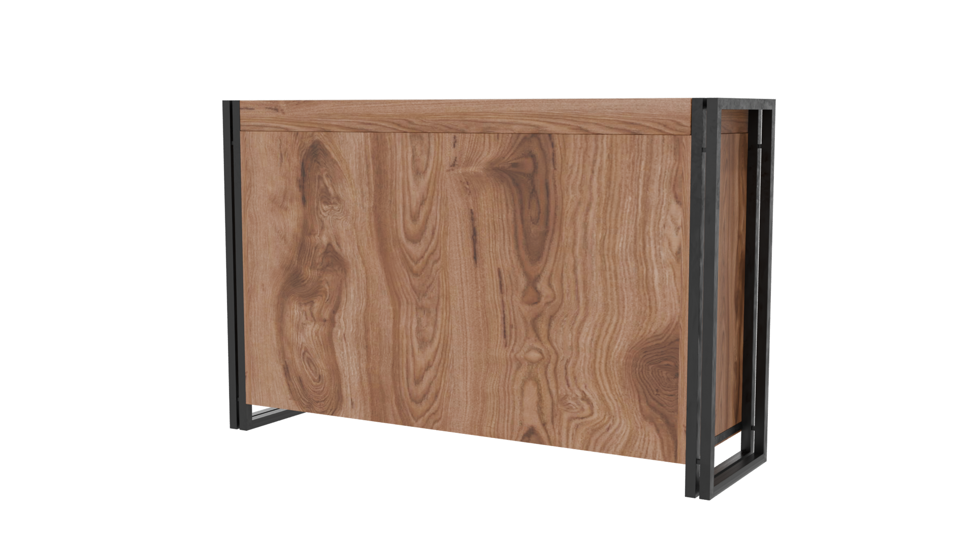 Stylish Wooden Sideboard Model - Professional 3D Model Render 6
