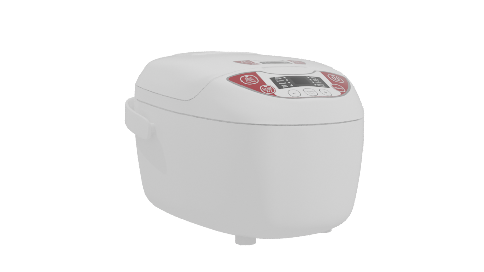 Compact Multicooker 3D Model - Professional 3D Model Render 10