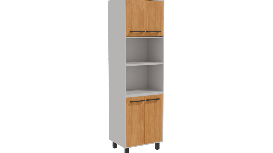 Stylish Wooden Kitchen Cabinet 3D Model - Professional 3D Model Render 10