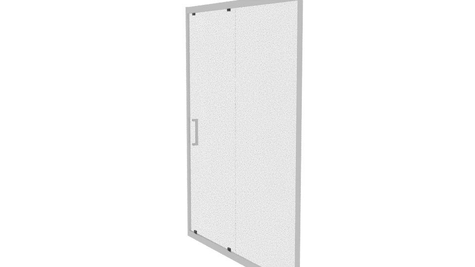 Premium Sliding Shower Door 3D - Professional 3D Model Render 7