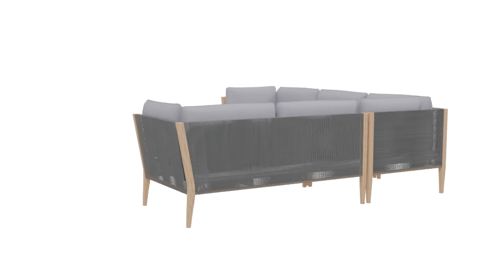 Stylish Outdoor Sectional Sofa 3D - Professional 3D Model Render 13