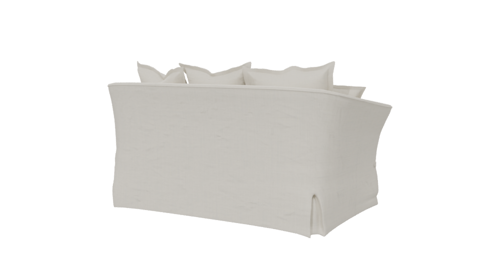 Elegant Fabric Sofa 3D Model - Professional 3D Model Render 6