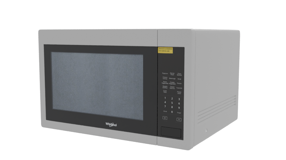 Stylish Household Microwave Model - Professional 3D Model Render 12