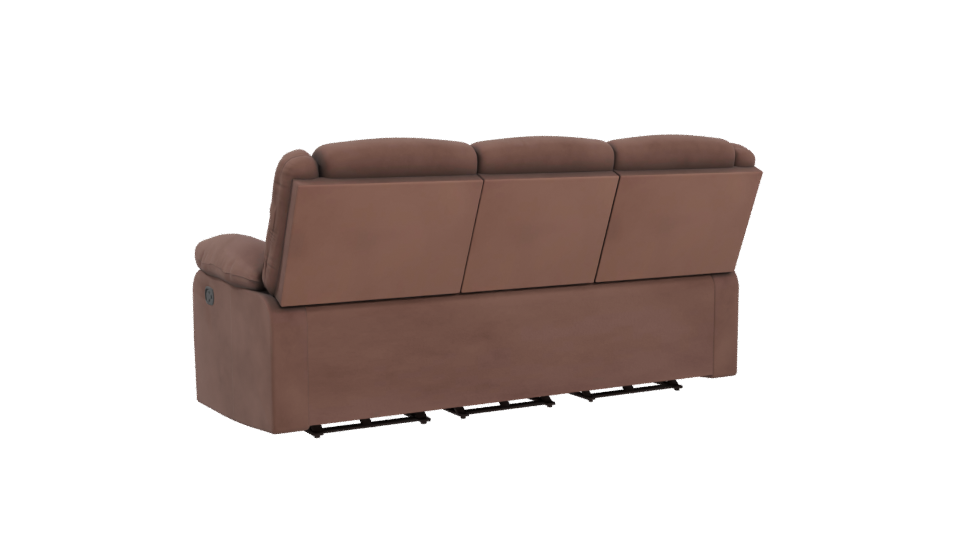 Stylish Brown Sofa 3D Model - Professional 3D Model Render 4