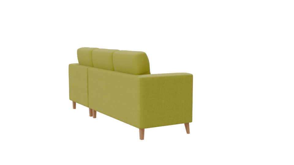 Stylish Modern L-shaped Sofa 3D Model - Professional 3D Model Render 7
