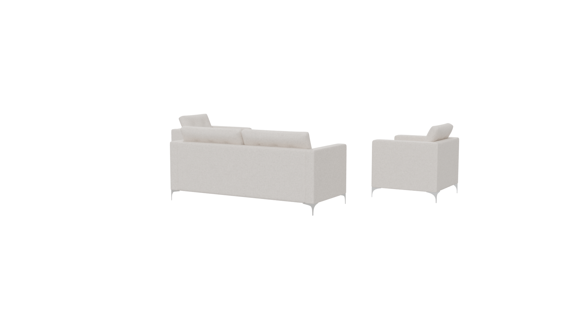 Elegant Modern Sofa Set 3D Model - Professional 3D Model Render 6