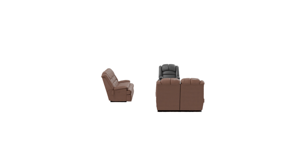 Stylish Reclining Sofa Set 3D - Professional 3D Model Render 8