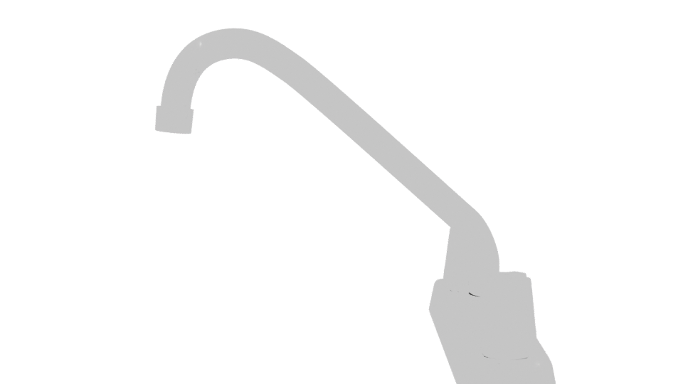 Modern Bathroom Faucet 3D Model - Professional 3D Model Render 2