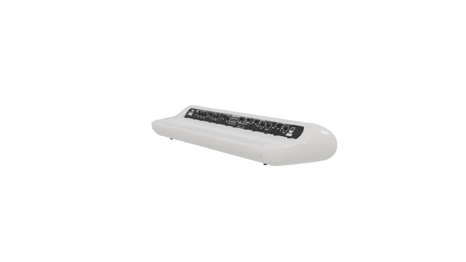Stylish Keyboard MIDI Controller 3D - Professional 3D Model Render 13