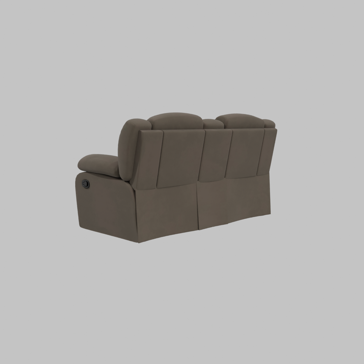 LOVE SEAT RECLINABLE CON CONSOLA café