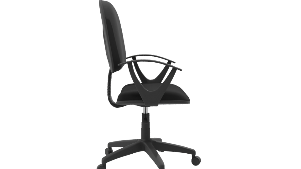 Ergonomic Black Office Chair 3D - Professional 3D Model Render 8
