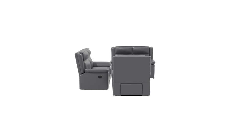 Modern Reclining Sofa Set 3D - Professional 3D Model Render 8