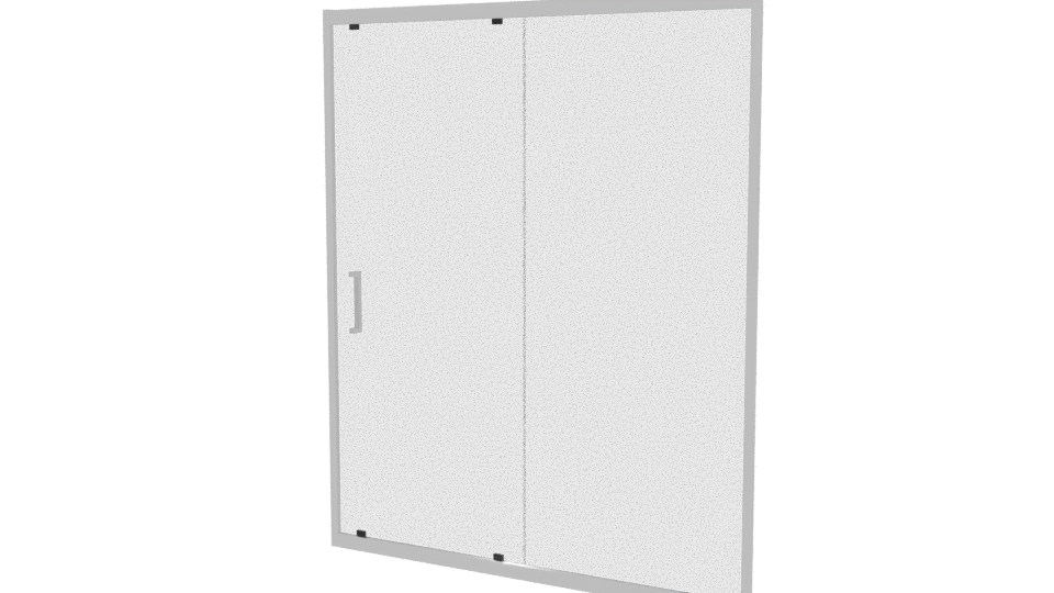 Premium Sliding Shower Door 3D - Professional 3D Model Render 6